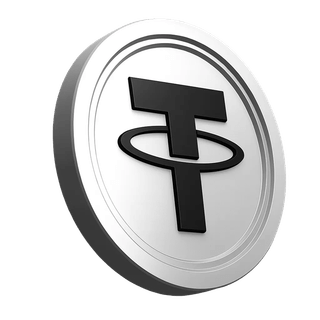 USDT Tether coin graphic within the trust section of a trading community